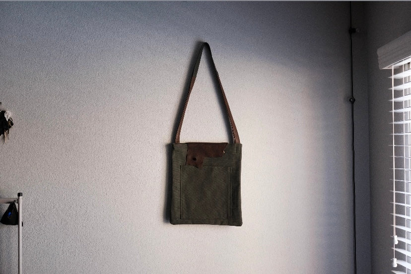 ASYMMETRICAL TOTE BAG